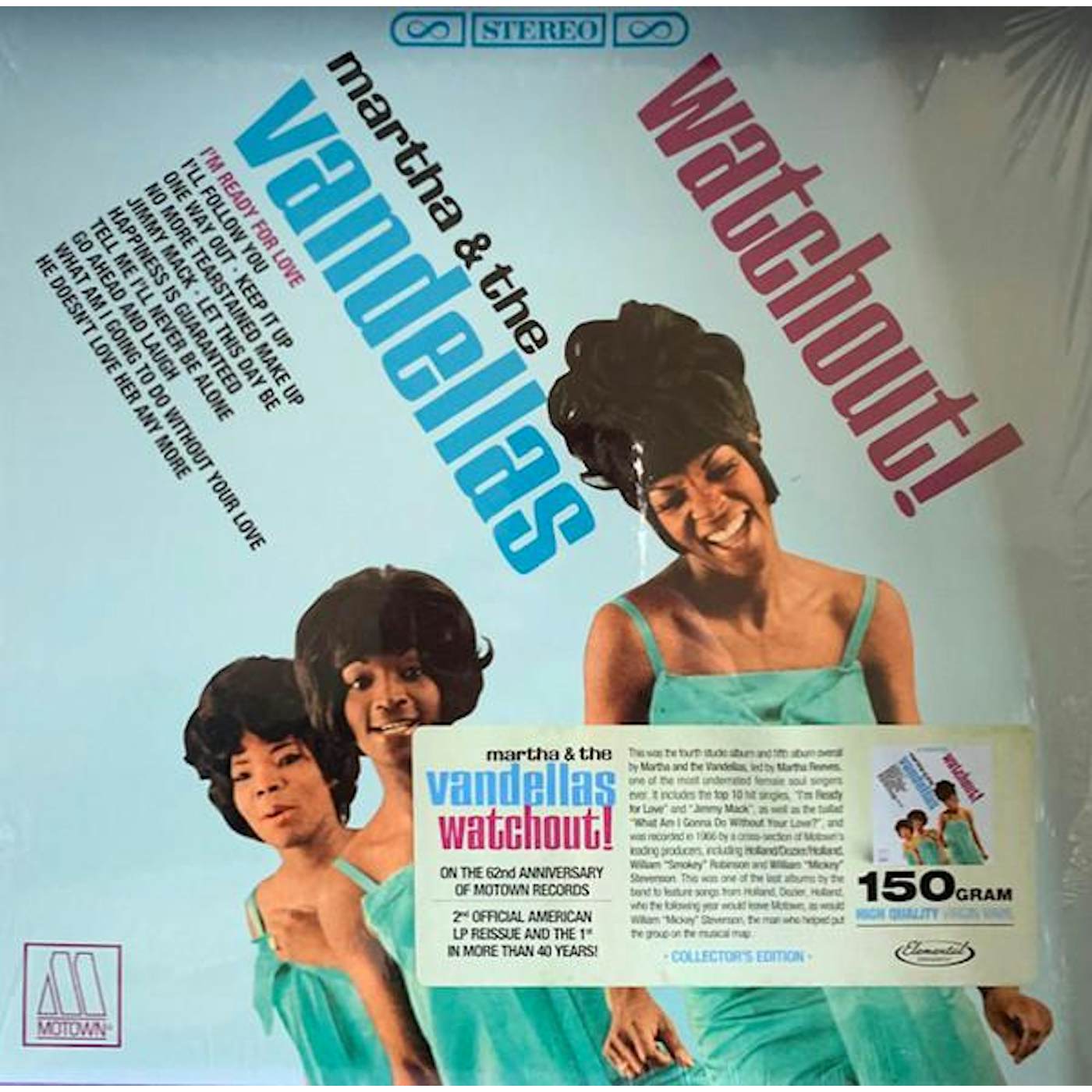 Martha & The Vandellas  WATCHOUT Vinyl Record