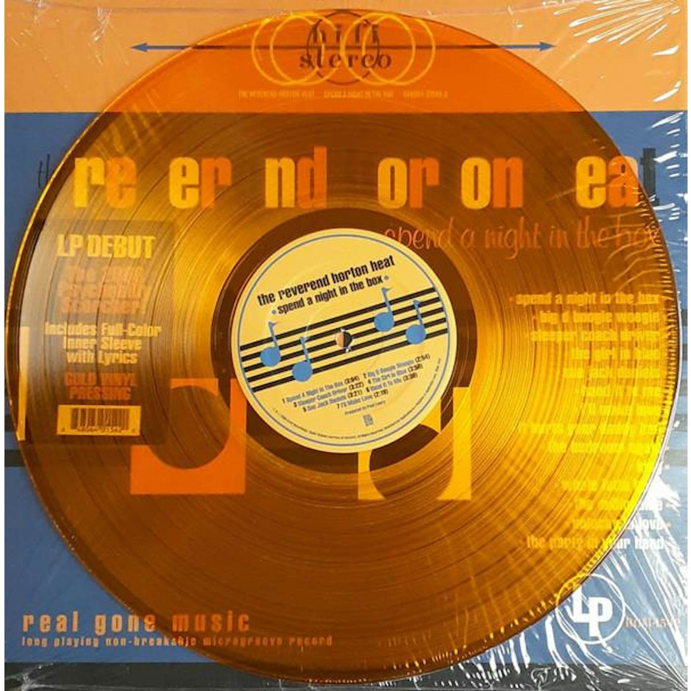The Reverend Horton Heat SPEND A NIGHT IN THE BOX (GOLD VINYL)