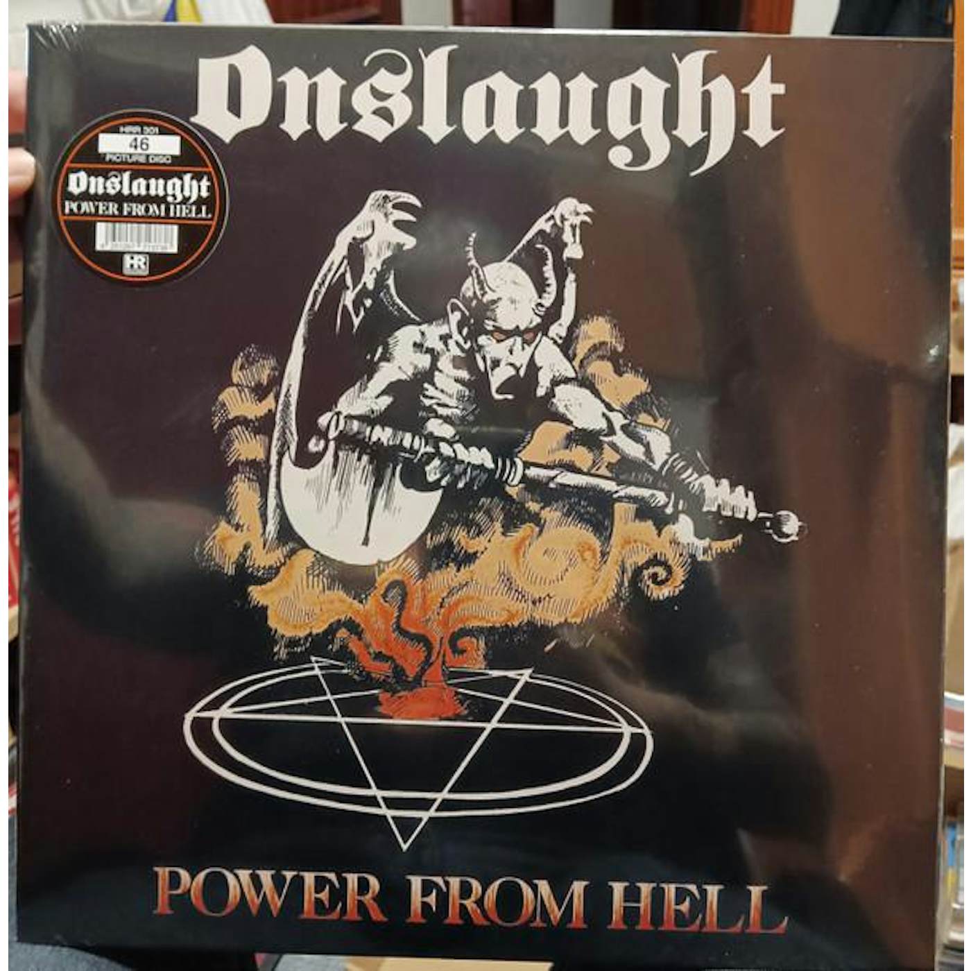 Onslaught POWER FROM HELL (PICTURE DISC) Vinyl Record
