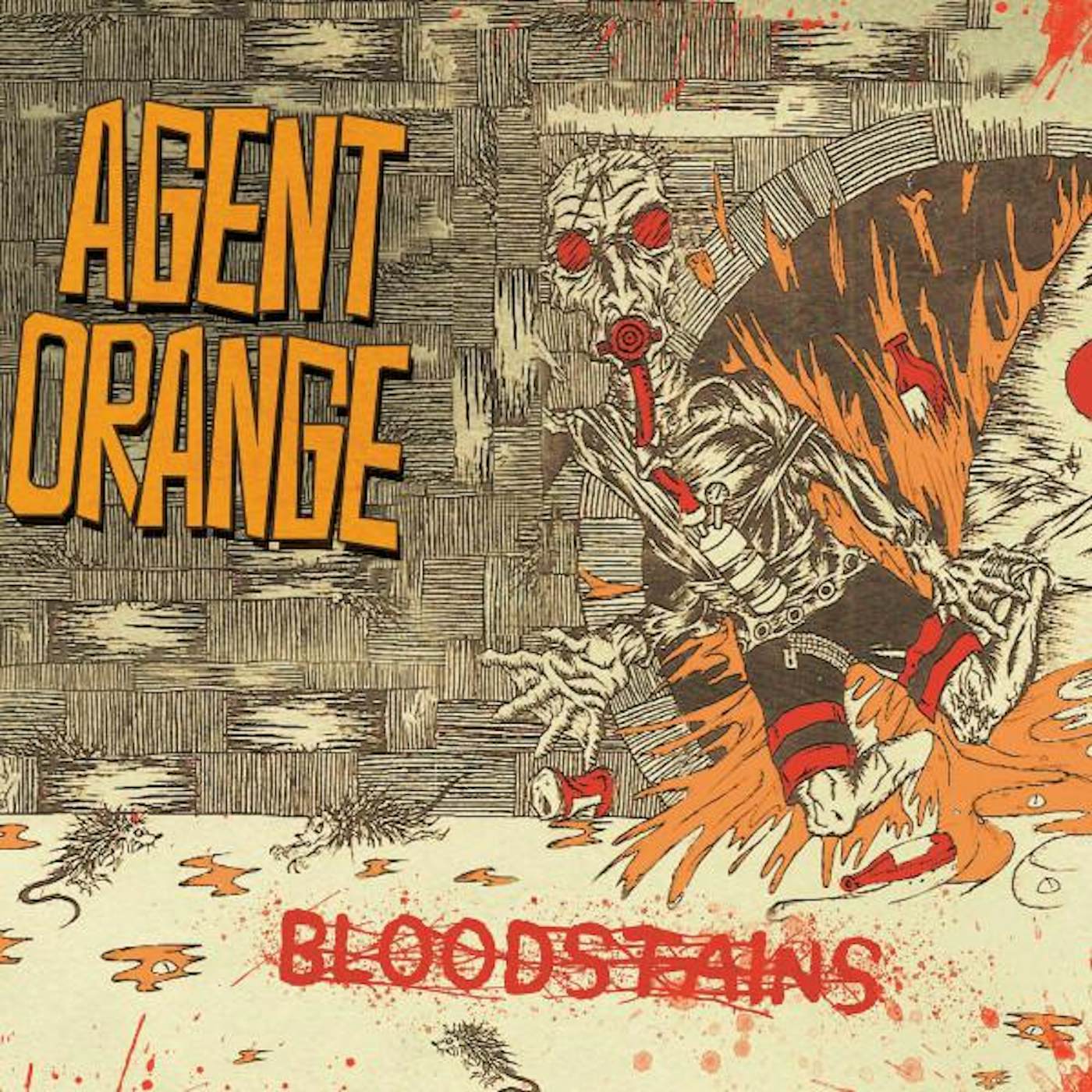 Agent Orange Bloodstains (Orange/Red/Black Splatter) Vinyl Record