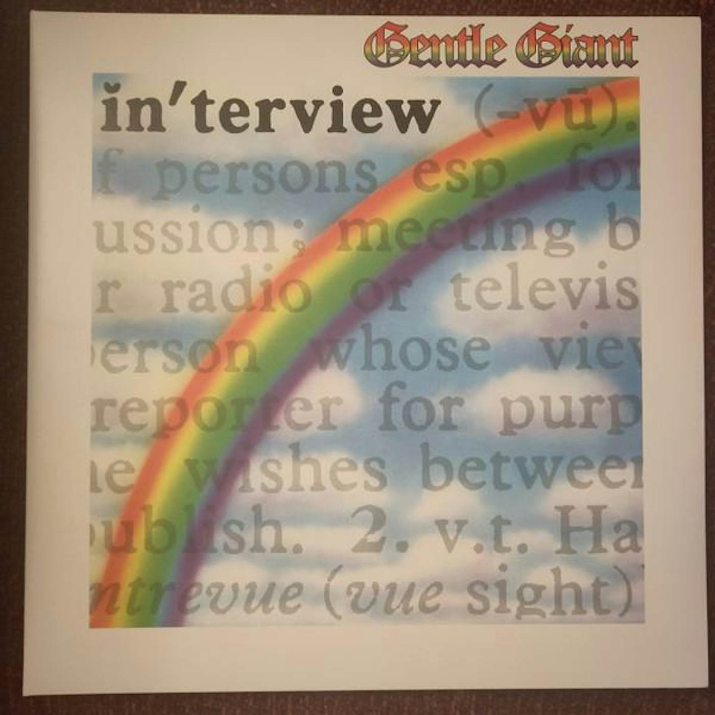 Gentle Giant IN'TERVIEW (2023 STEVEN WILSON REMIX) Vinyl Record