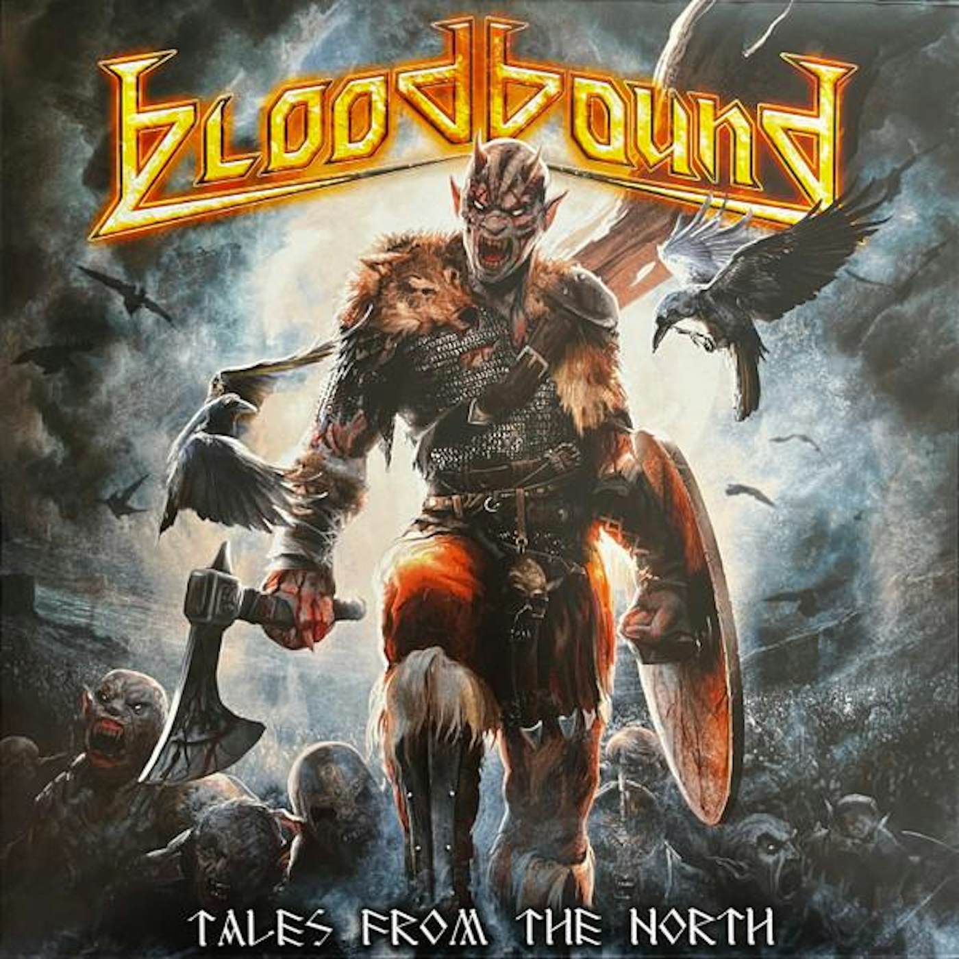 Bloodbound Tales From The North (Black & White Marble) Vinyl Record