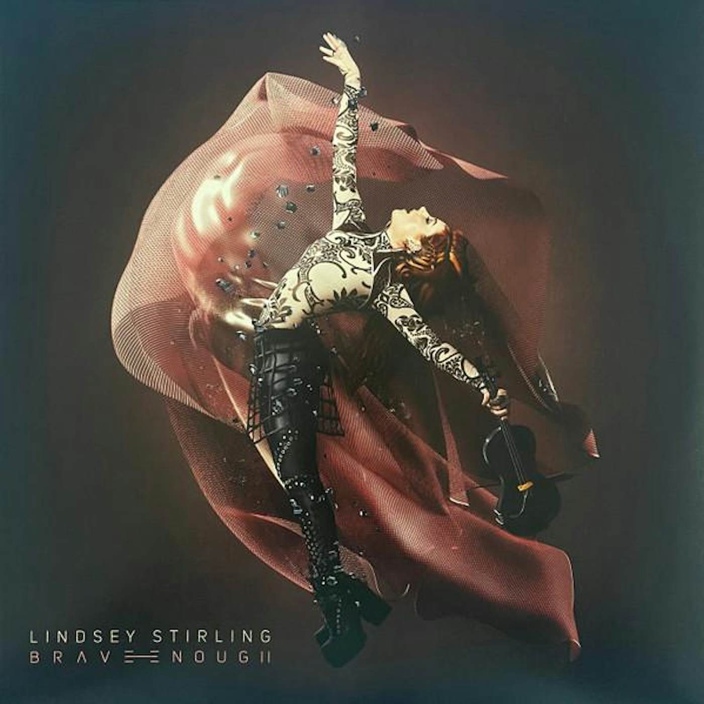 Lindsey Stirling Brave Enough (Cranberry Swirl Vinyl/2LP) Vinyl Record