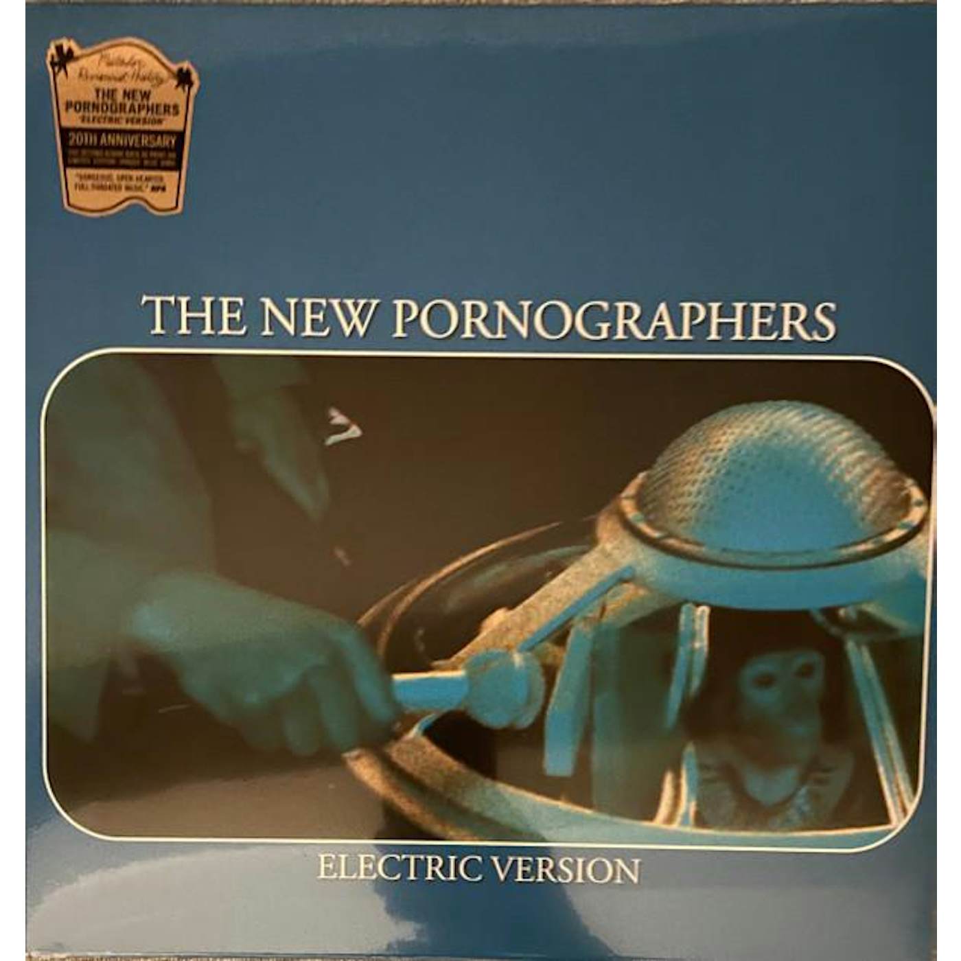 The New Pornographers ELECTRIC VERSION (OPAQUE BLUE VINYL) Vinyl Record