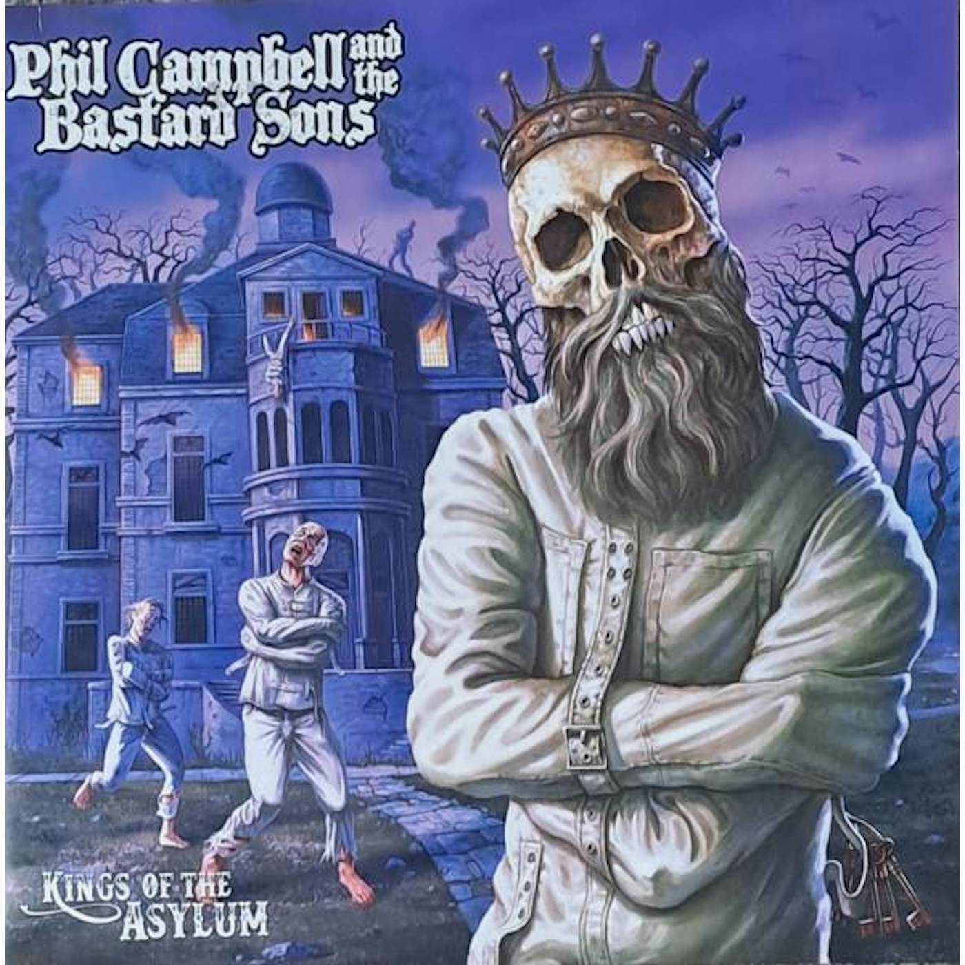 Phil Campbell and the Bastard Sons KINGS OF THE ASYLUM (WHITE/PURPLE VINYL) Vinyl Record