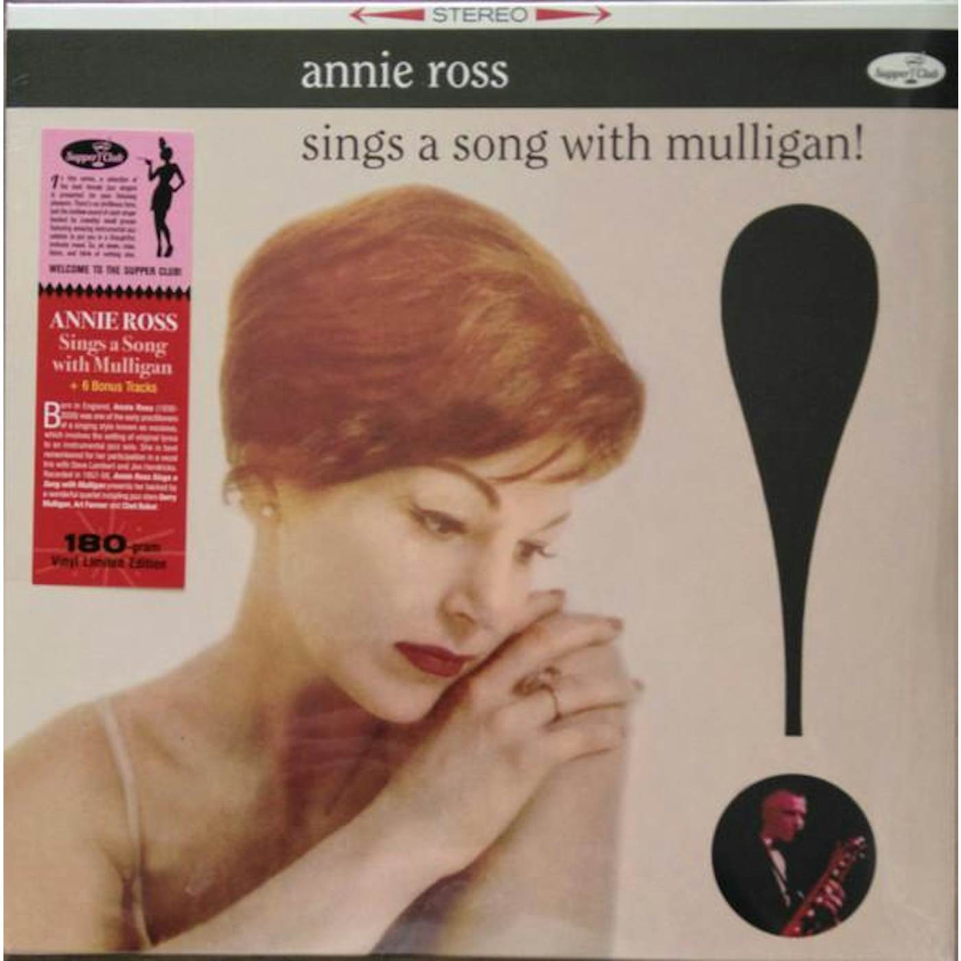 Annie Ross SINGS A SONG WITH MULLIGAN Vinyl Record