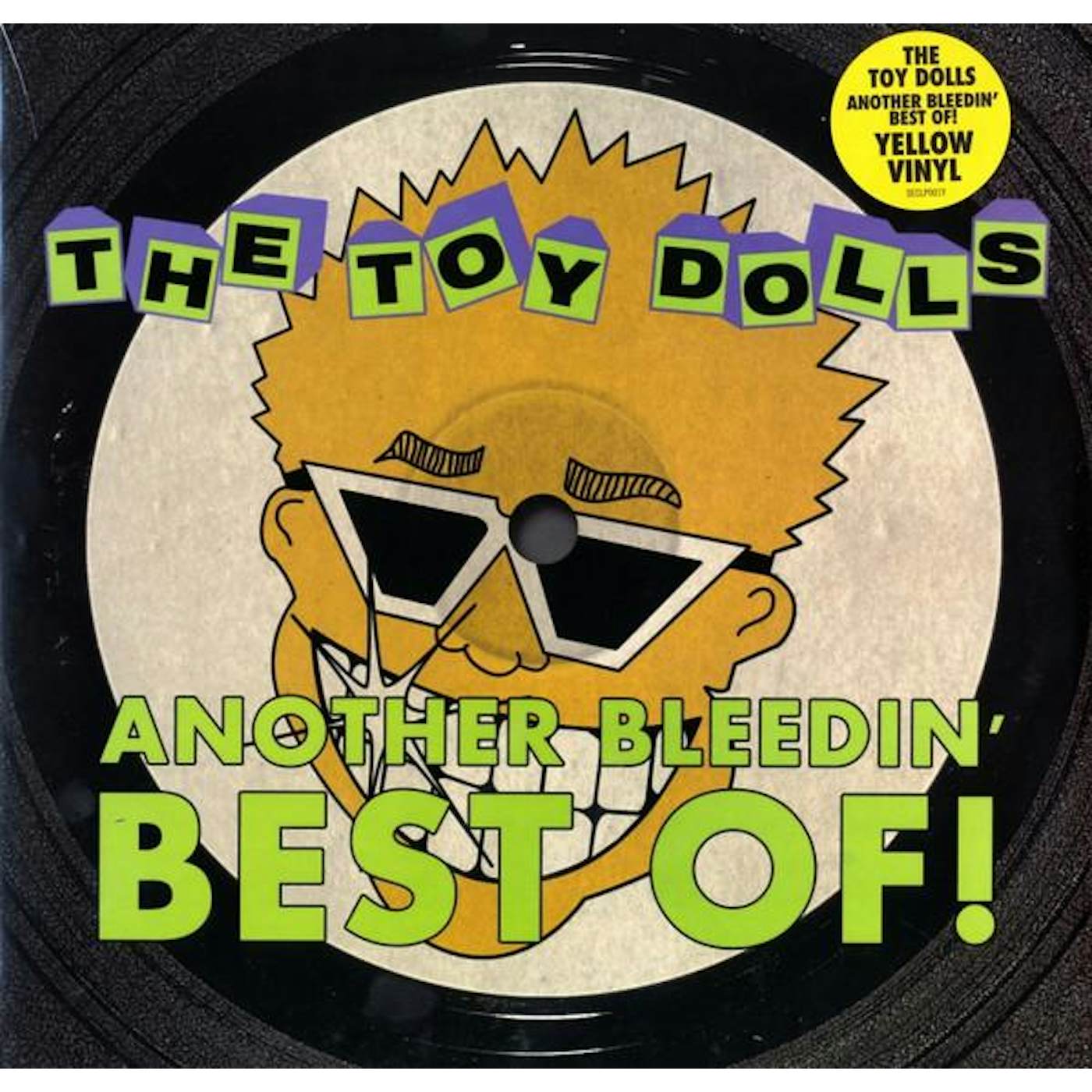 The Toy Dolls ANOTHER BLEEDIN BEST OF (YELLOW VINYL) Vinyl Record