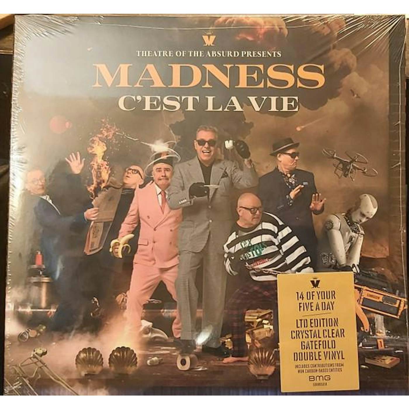 Madness THEATRE OF THE ABSURD PRESENTS C'EST LA VIE (X) (2LP/LIMITED EDITION/CRYSTAL CLEAR VINYL) Vinyl Record