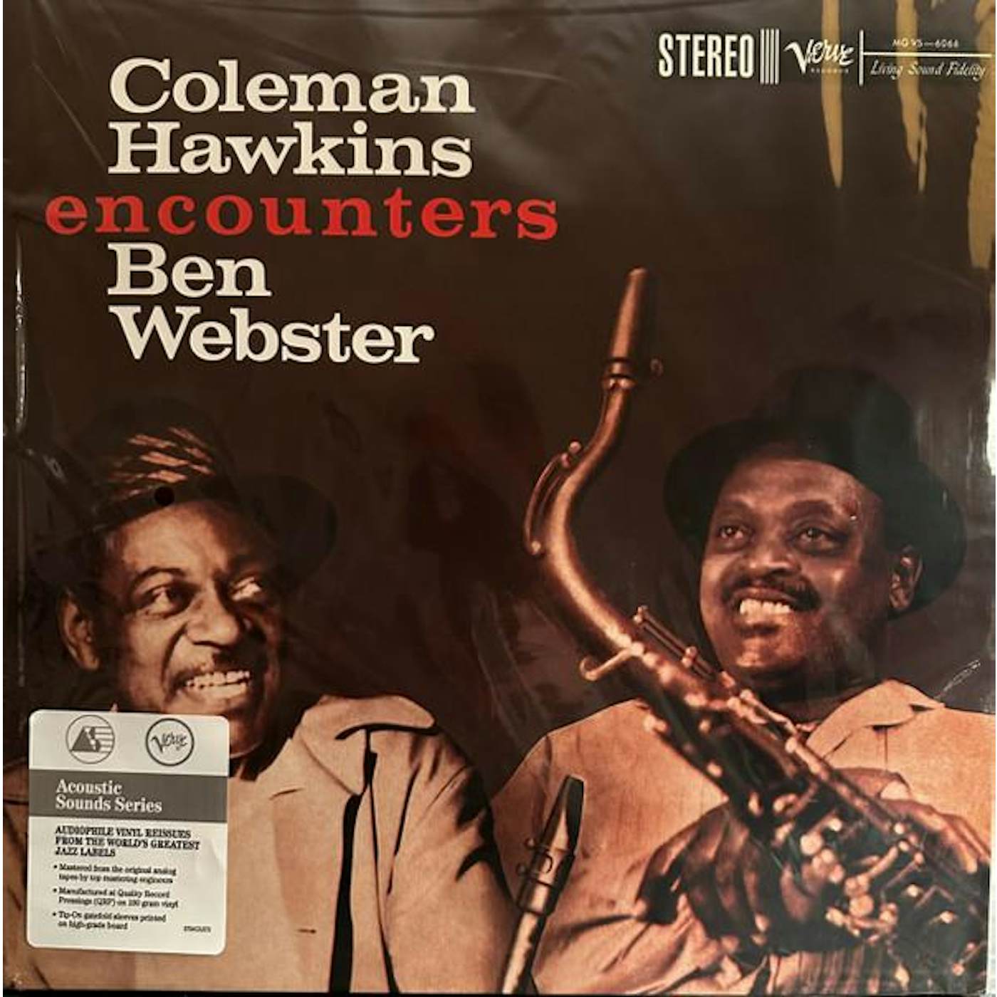 Coleman Hawkins-Ben Webster COLEMAN HAWKINS ENCOUNTERS BEN WEBSTER (VERVE ACOUSTIC SOUND SERIES) Vinyl Record