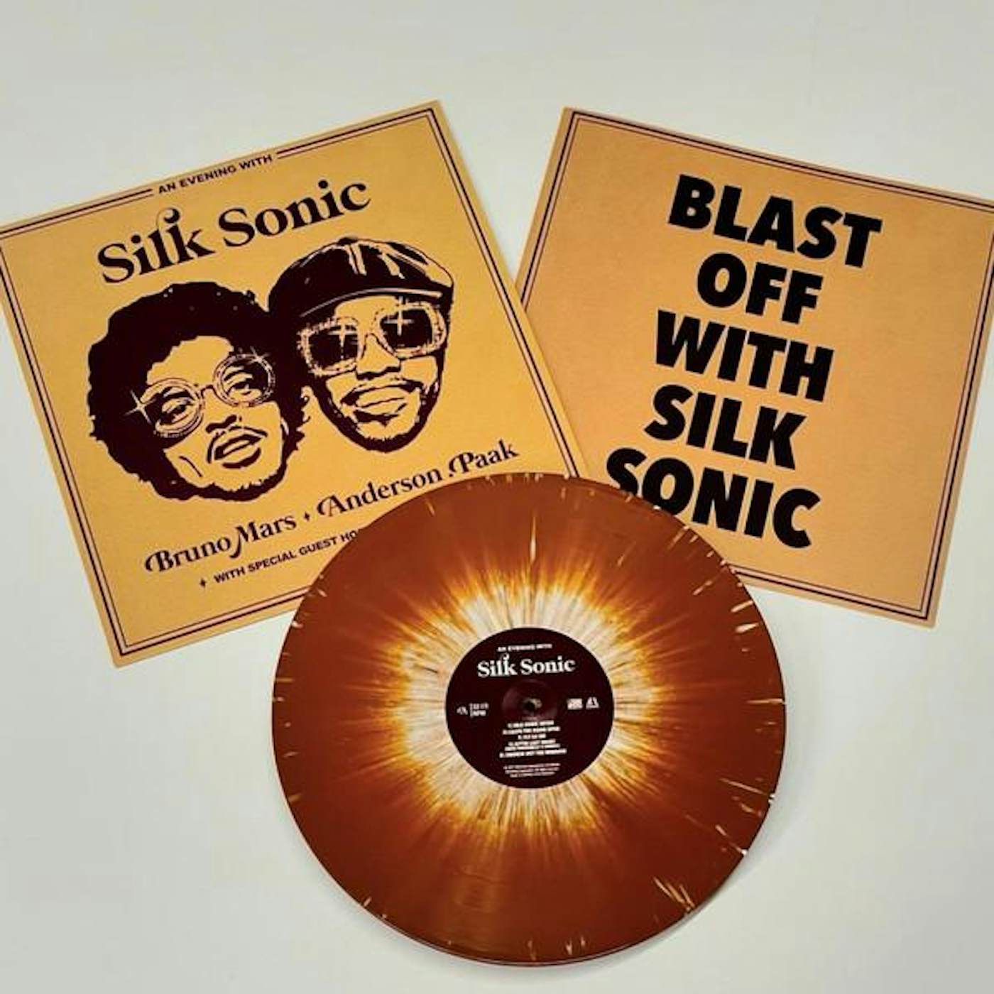 AN EVENING WITH SILK SONIC (BROWN WHITE VINYL) Vinyl Record