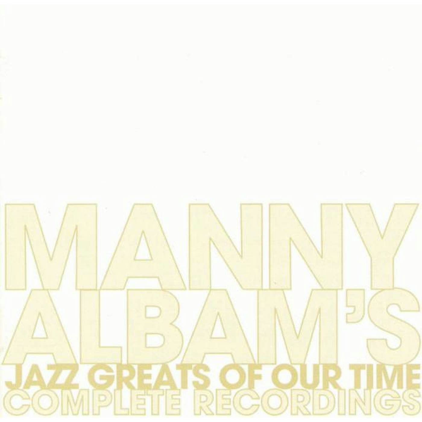 Manny Albam JAZZ GREATS OF OUR TIME COMPLETE RECORDING CD