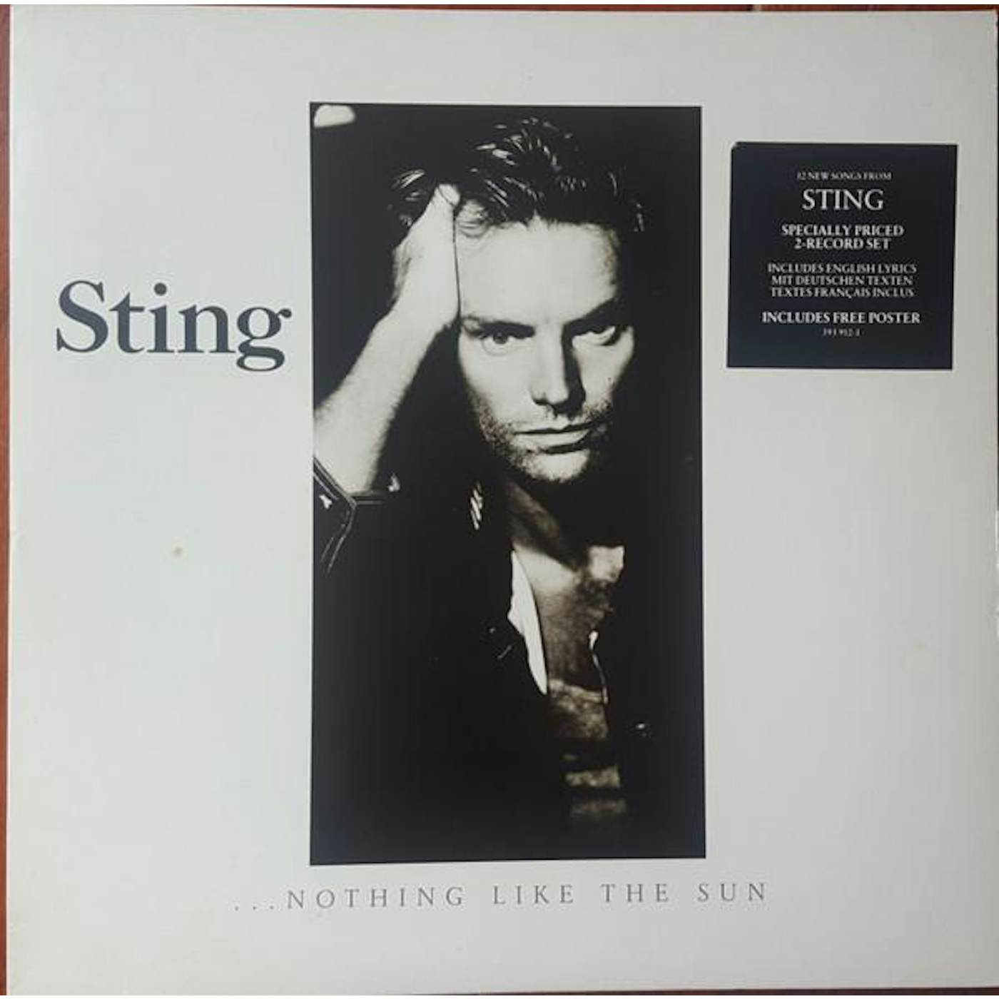 Sting NOTHING LIKE THE SUN Vinyl Record