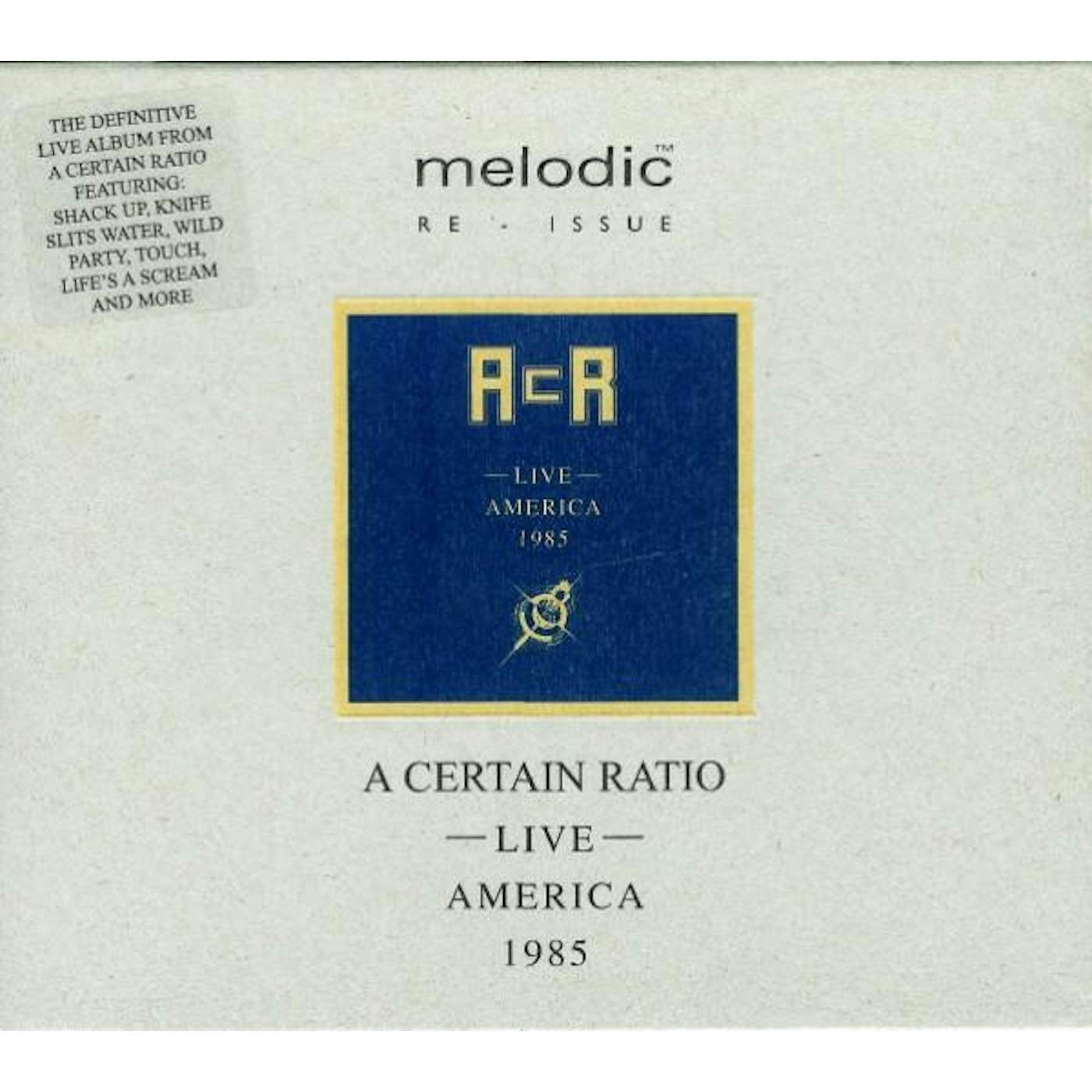 A Certain Ratio LIVE AMERICA 1985 CD