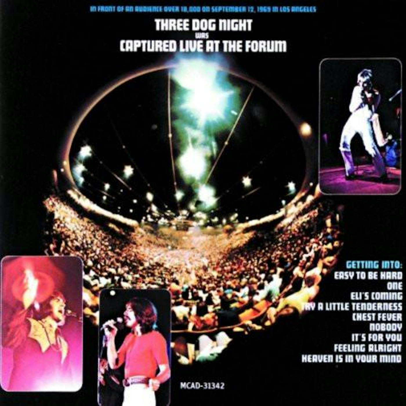 Three Dog Night CAPTURED LIVE AT FORUM CD