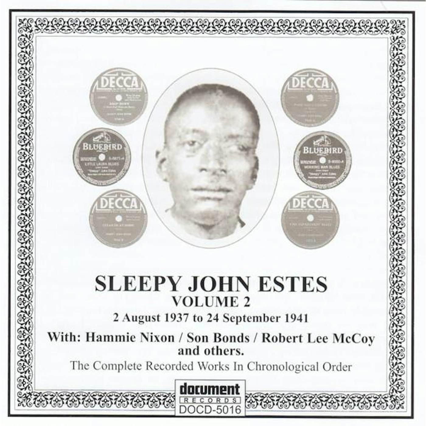 Sleepy John Estes COMPLETE RECORDINGS VOLUME 2: 1937-1941 CD