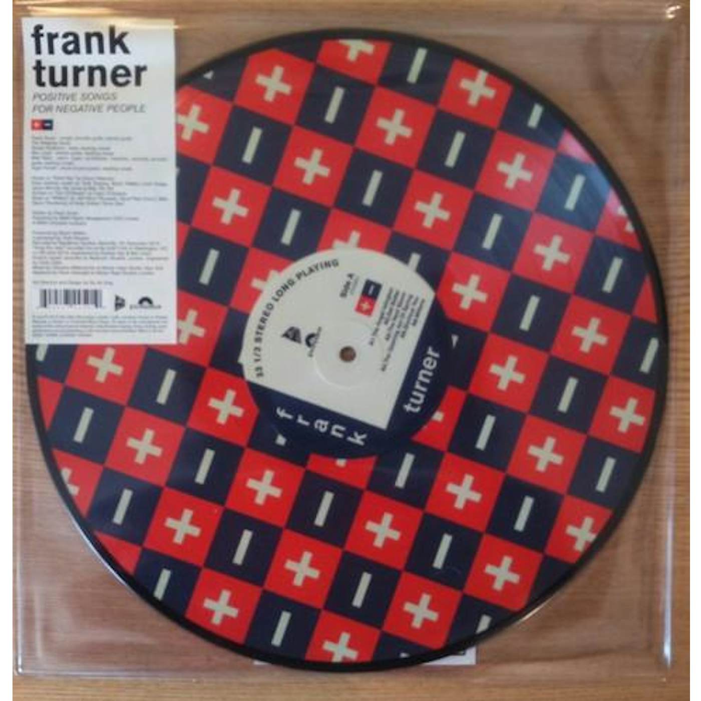 Frank Turner POSITIVE SONGS FOR NEGATIVE PEOPLE (PICTURE DISC) Vinyl Record
