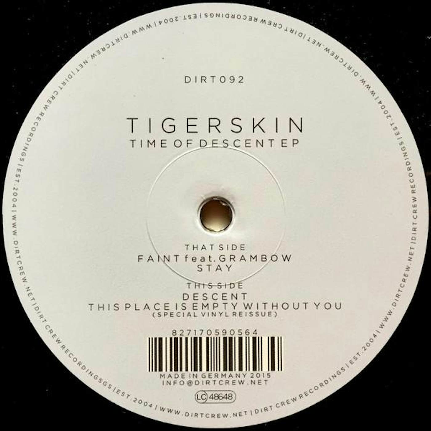Tigerskin Time Of Descent Vinyl Record