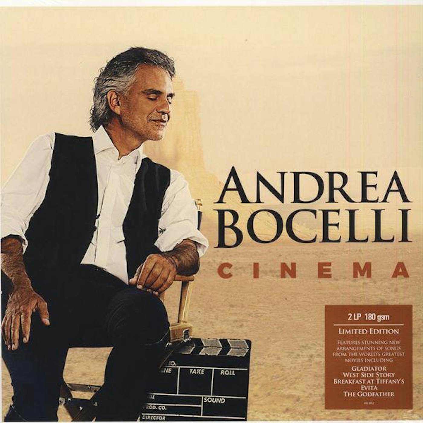 Andrea Bocelli CINEMA (LIMITED) Vinyl Record