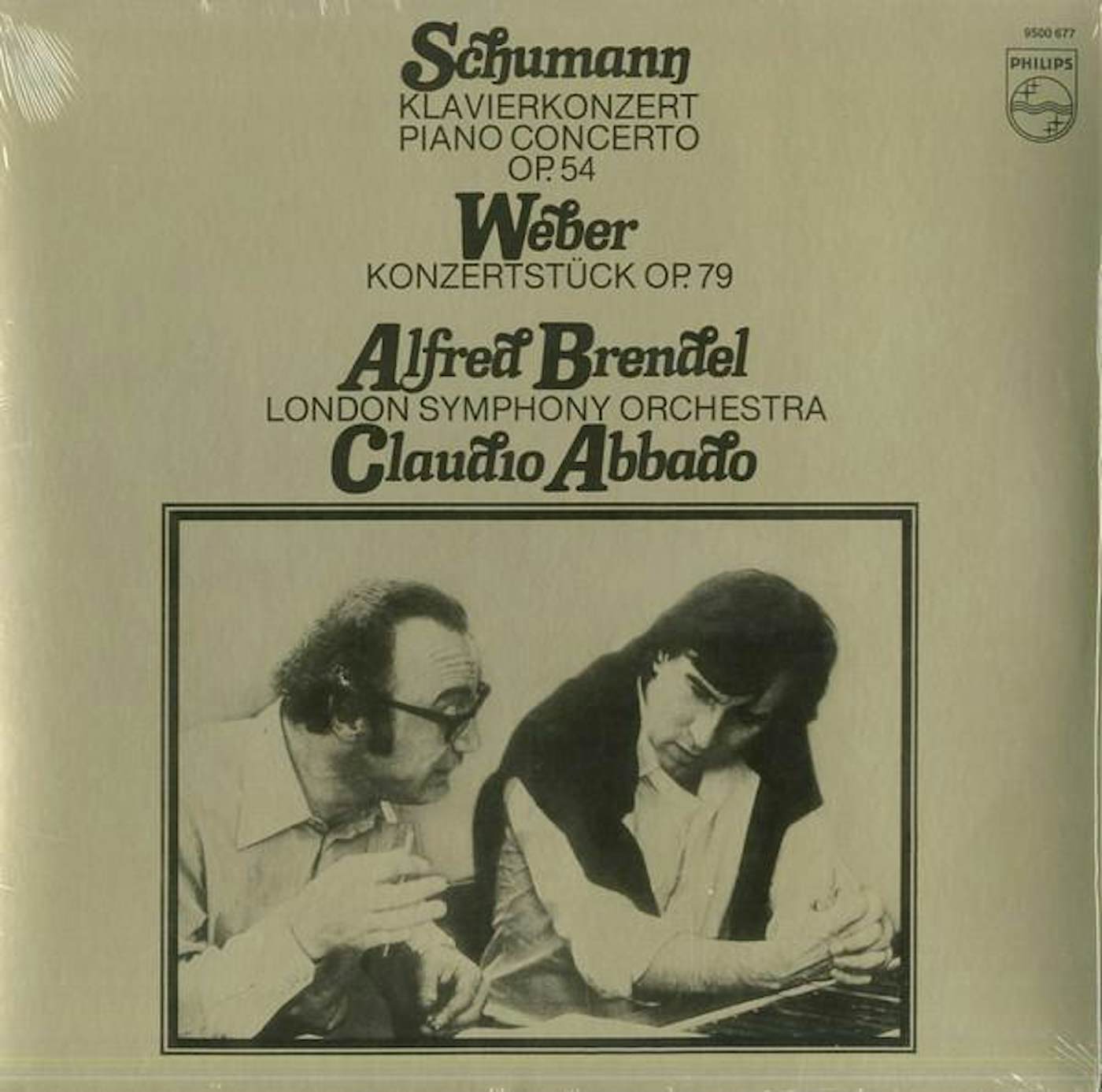 Alfred Brendel SCHUMANN PIANO CONCERTO IN A MINOR; WEBER: KONZERTSTUCK  Vinyl Record