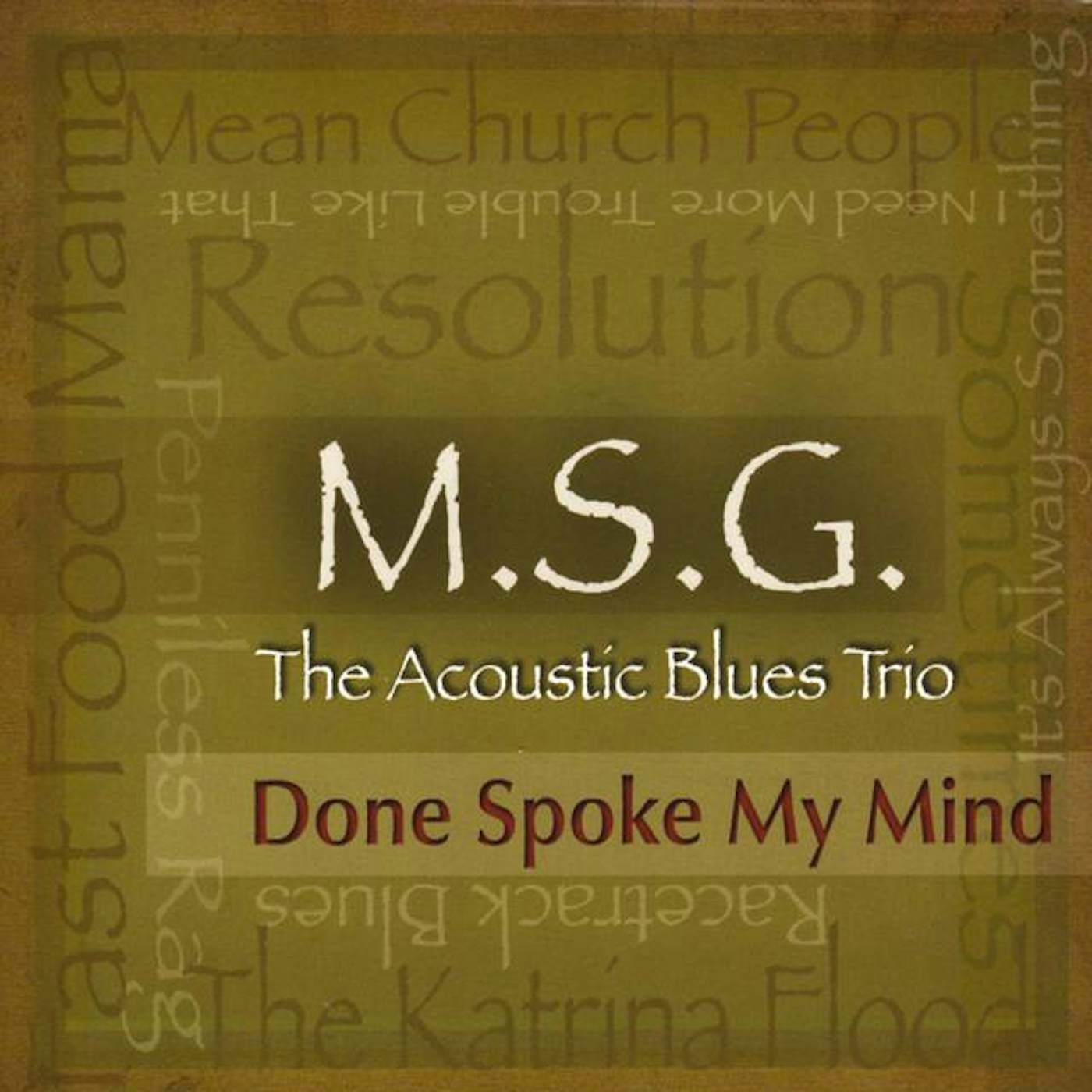 MSG the Acoustic Blues Trio