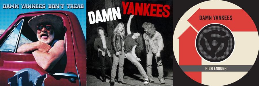 DAMN YANKEES DAMN YANKEES 1990 NEW BLACK T-SHIRT - Best Rock T-shirts