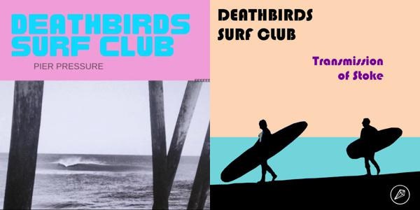 Deathbirds Surf Club Store Official Merch Vinyl   Deathbirds Surf Club 2 