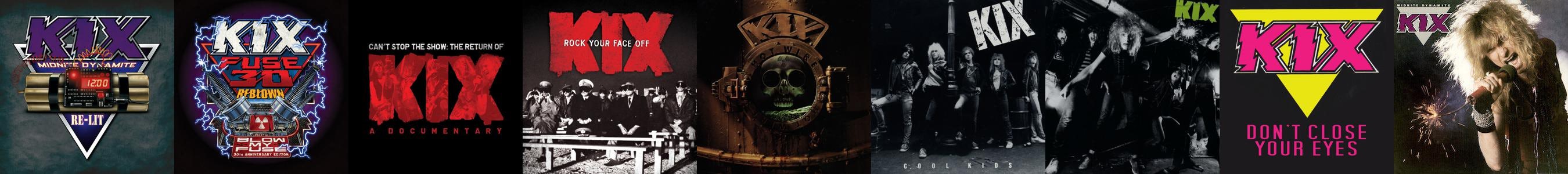 Kix Rock Your Face Off Album Cover T-Shirt Black