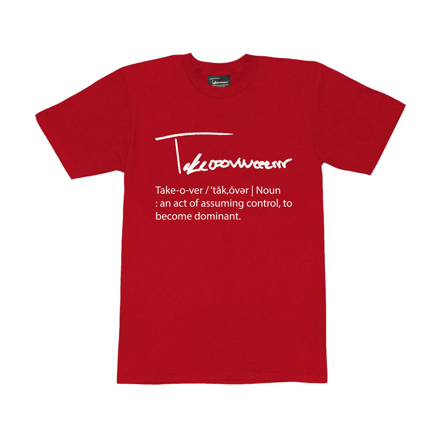 Taylor J Takeover Definition T-Shirt (Red/White)