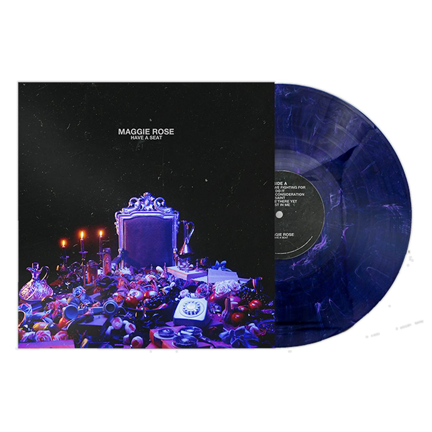 Maggie Rose HAVE A SEAT BLUE MARBLE VINYL