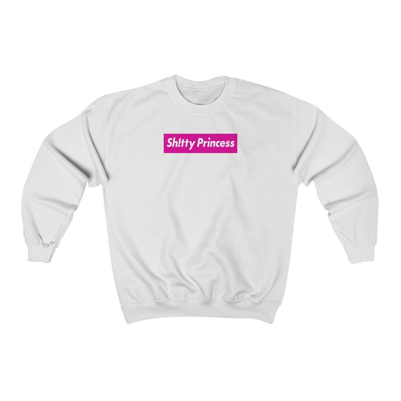Unisex Heavy Blend™ Crewneck Sweatshirt in Shitty Princess Pink Logo