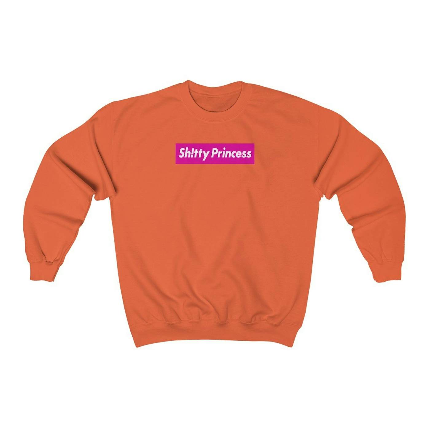 Unisex Heavy Blend™ Crewneck Sweatshirt in Shitty Princess Pink Logo