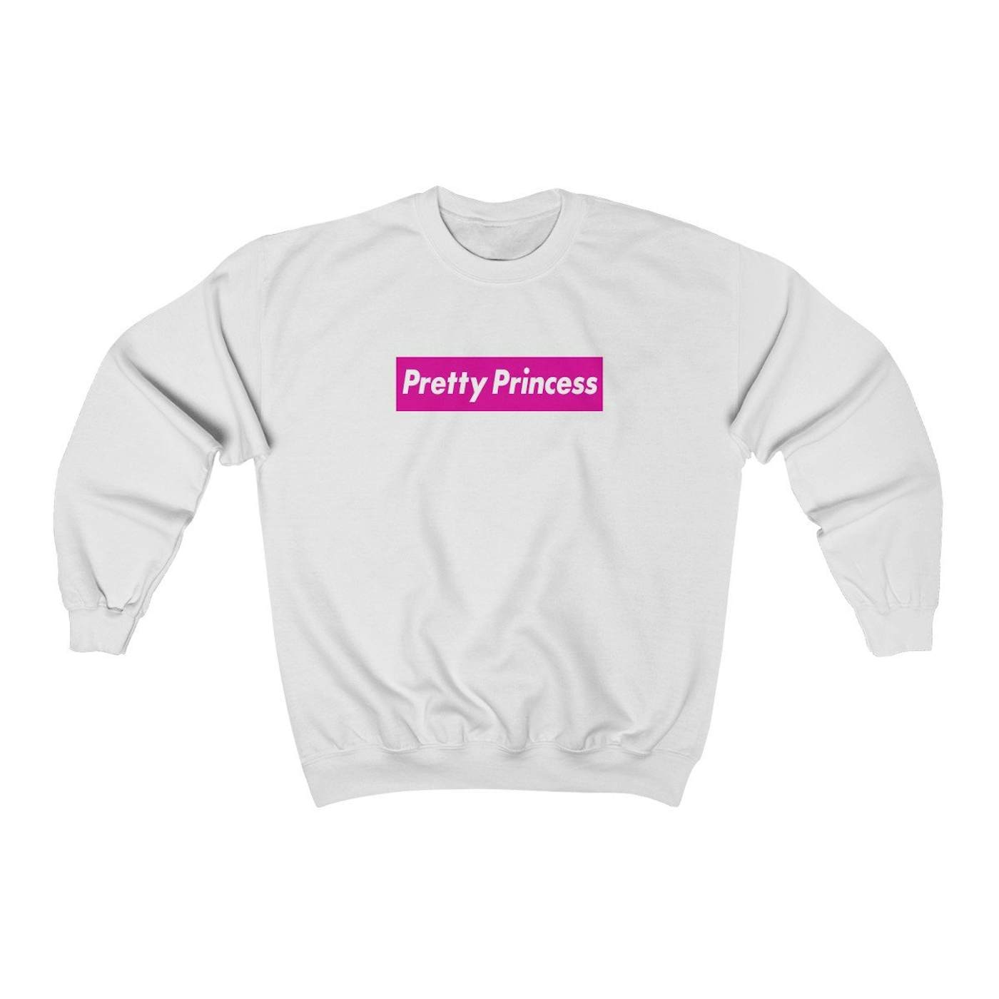 Shitty Princess Unisex Heavy Blend™ Crewneck Sweatshirt in Pink Pretty Princess Logo