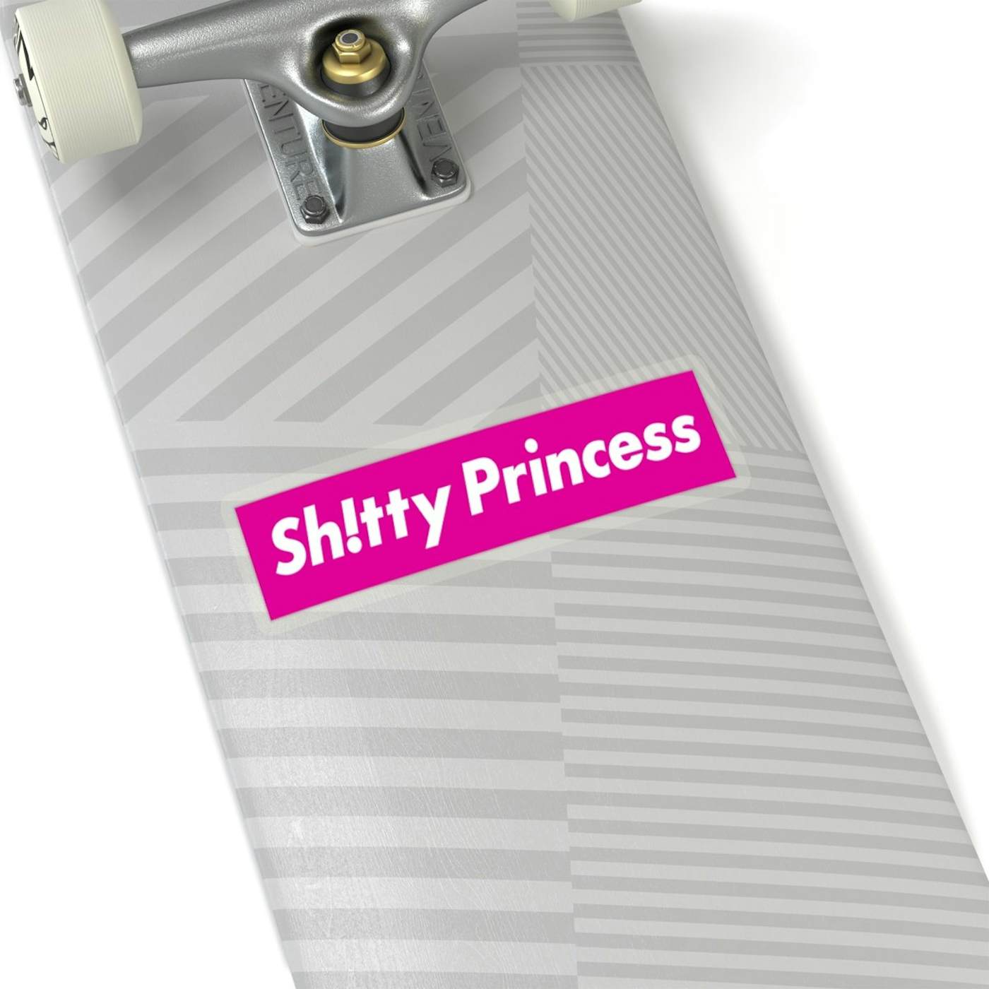 Kiss-Cut Stickers in Shitty Princess Pink Logo
