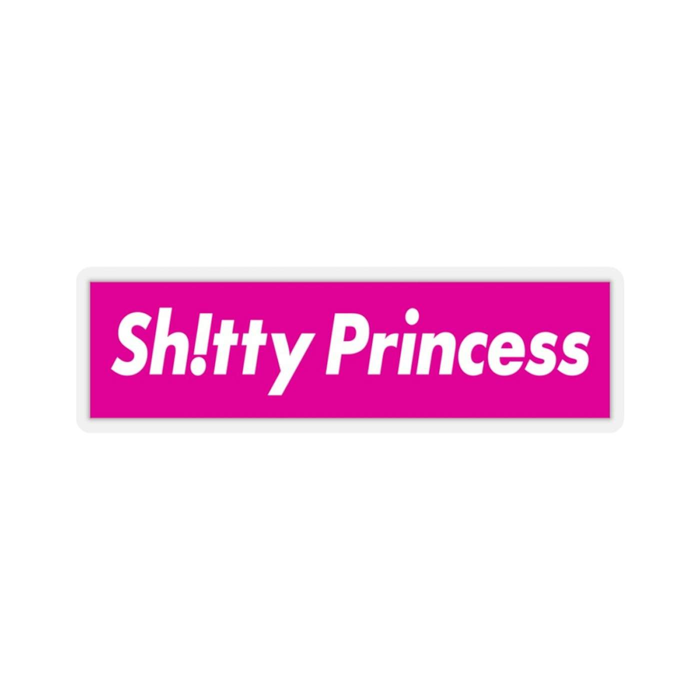 Kiss-Cut Stickers in Shitty Princess Pink Logo