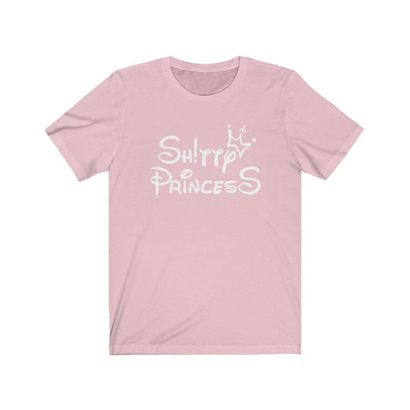 Unisex Jersey Short Sleeve Tee in Shitty Princess White OG Logo