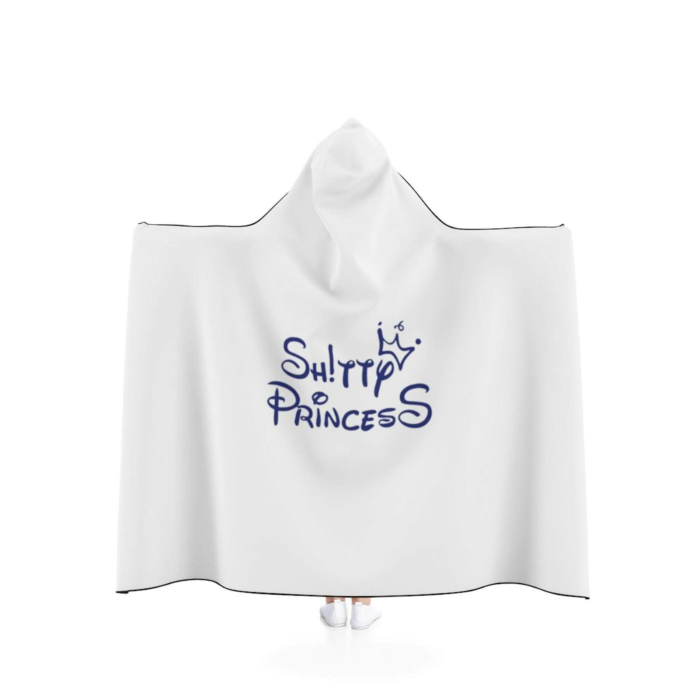 Hooded Blanket Shitty Princess Navy OG Logo