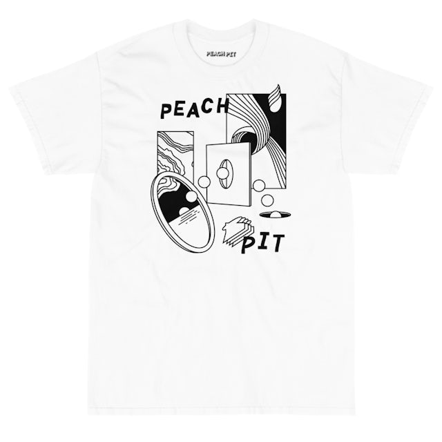 Peach Pit Abstract Tee