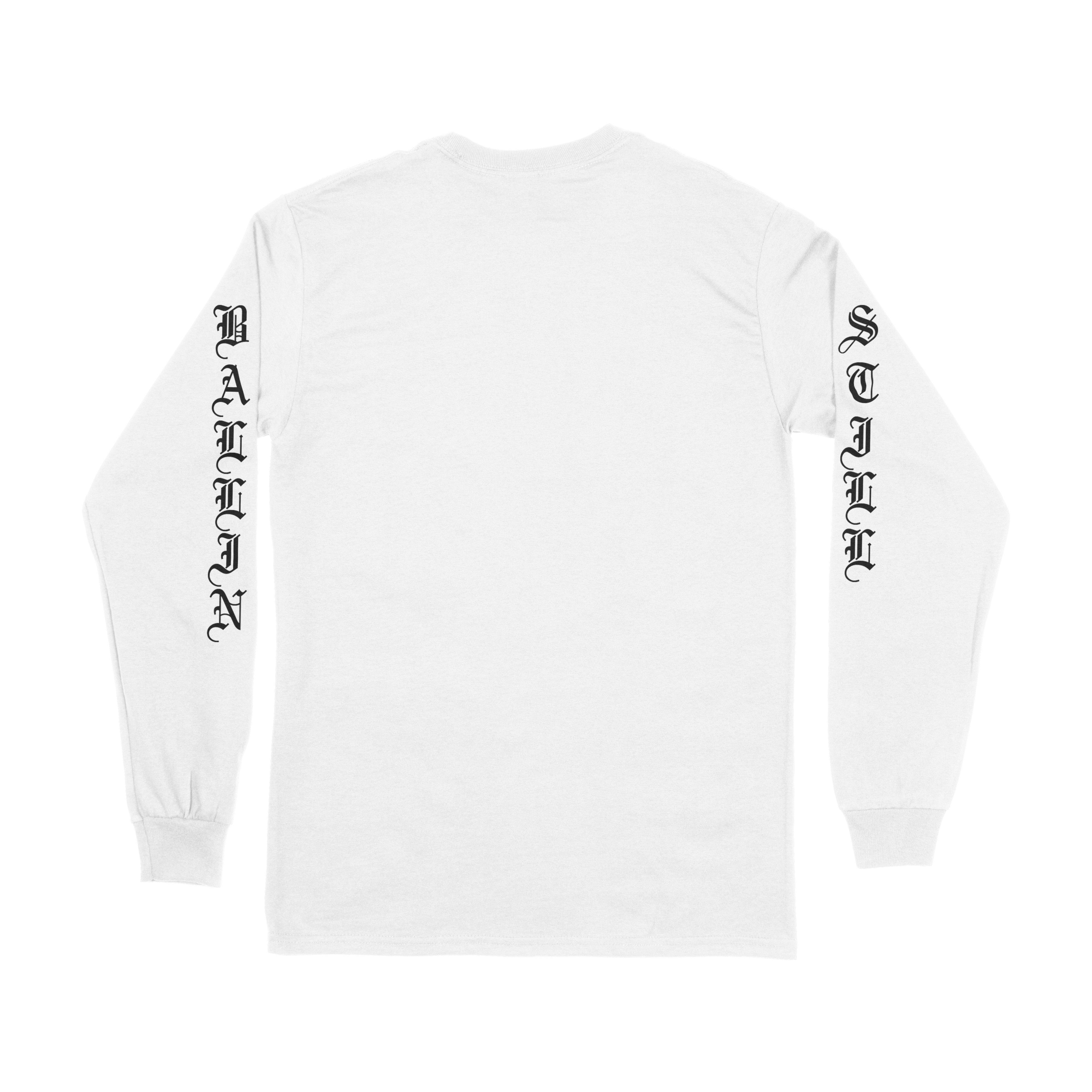 Taylor J Still Ballin L/S Tee (White/Black)