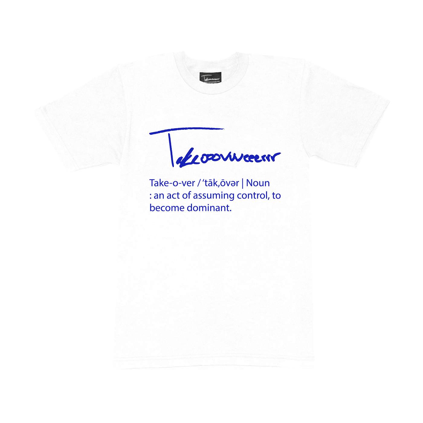Taylor J Takeover Definition Tee (White/Royal Blue)