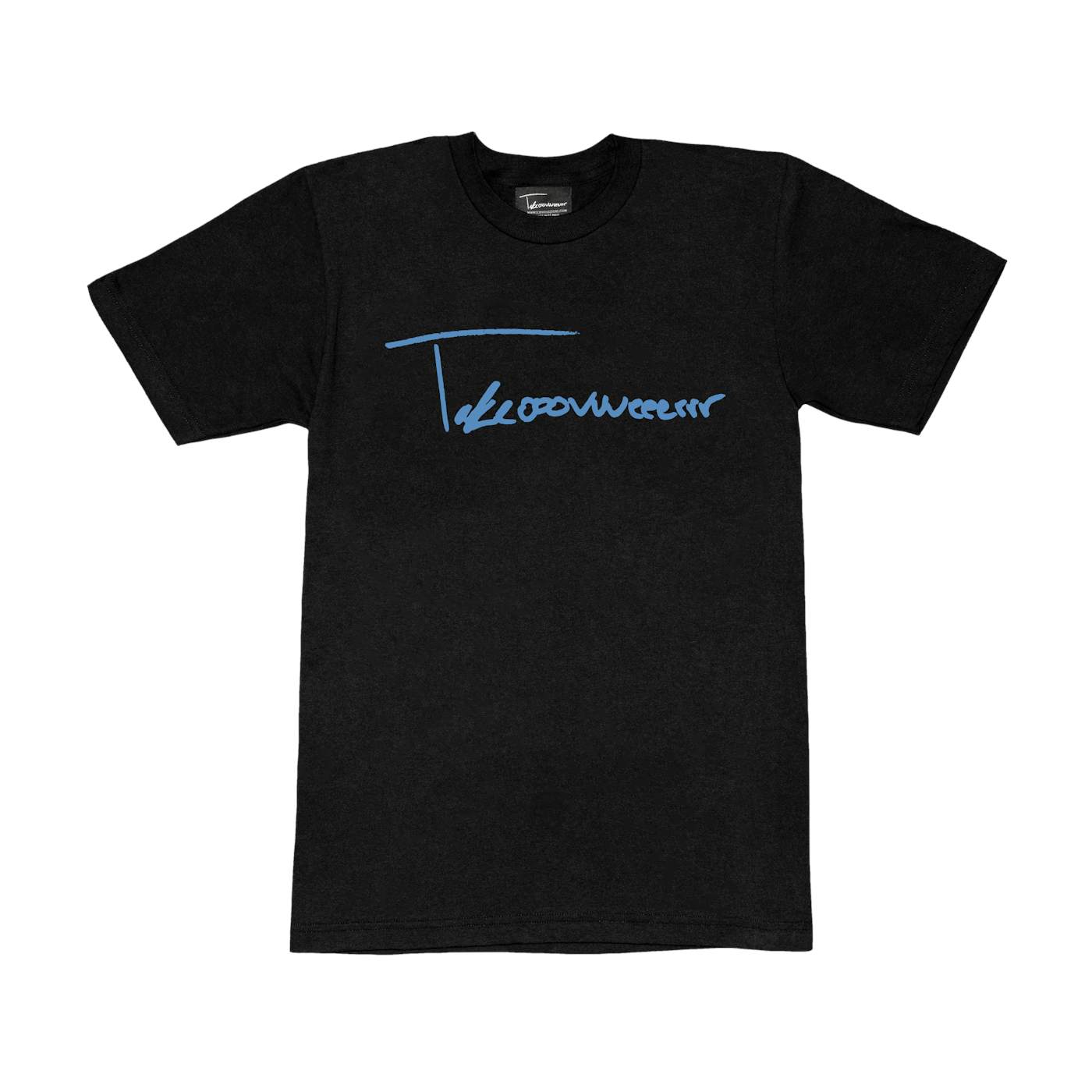 Taylor J Takeover Signature Tee (Black/Baby Blue)