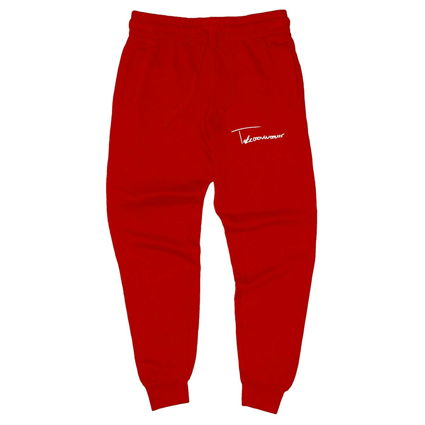 Taylor J Takeover Signature Sweatpants (Red/White)