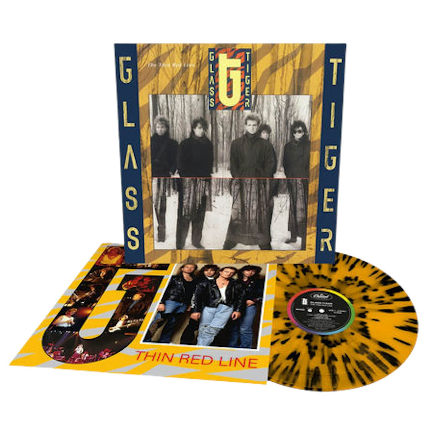 Glass Tiger The Thin Red Line Tiger Striped LP (Vinyl)