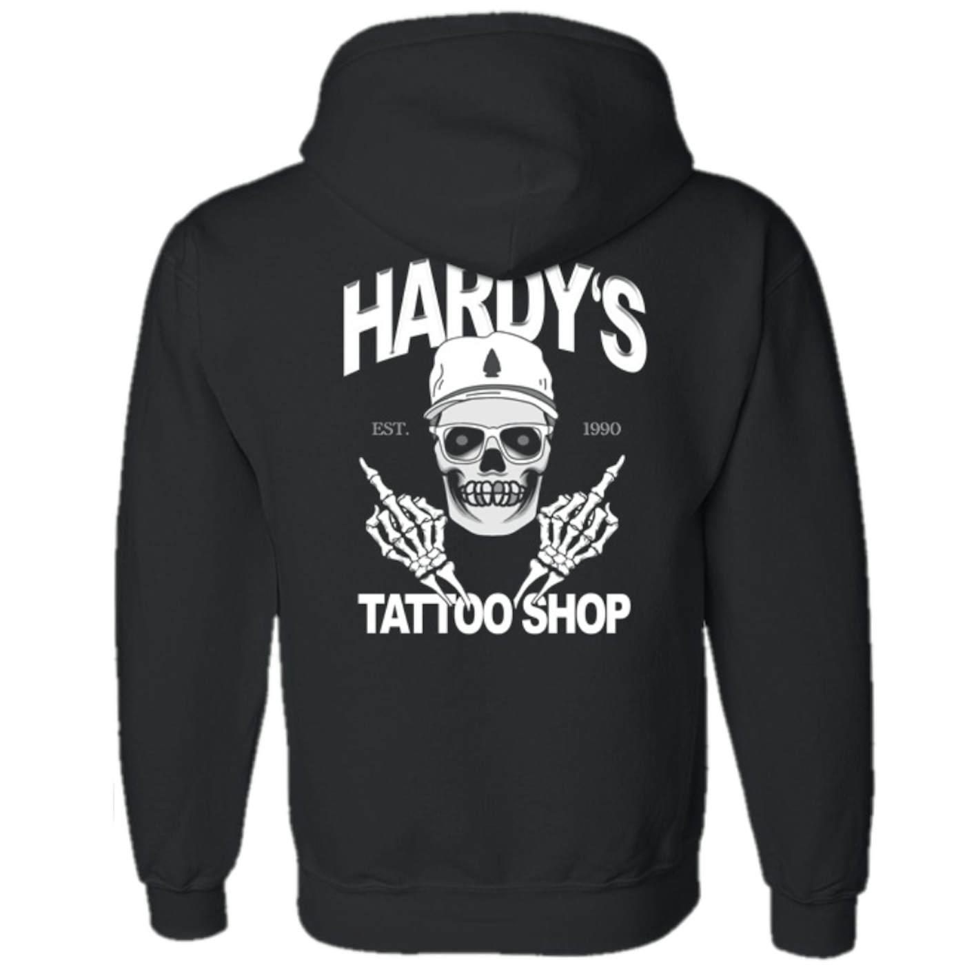 HARDY Black Tattoo Shop Hoodie