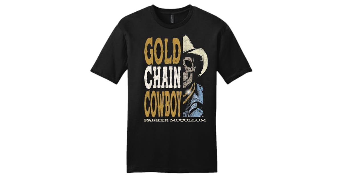 Parker McCollum Gold Chain Cowboy Skull Tee