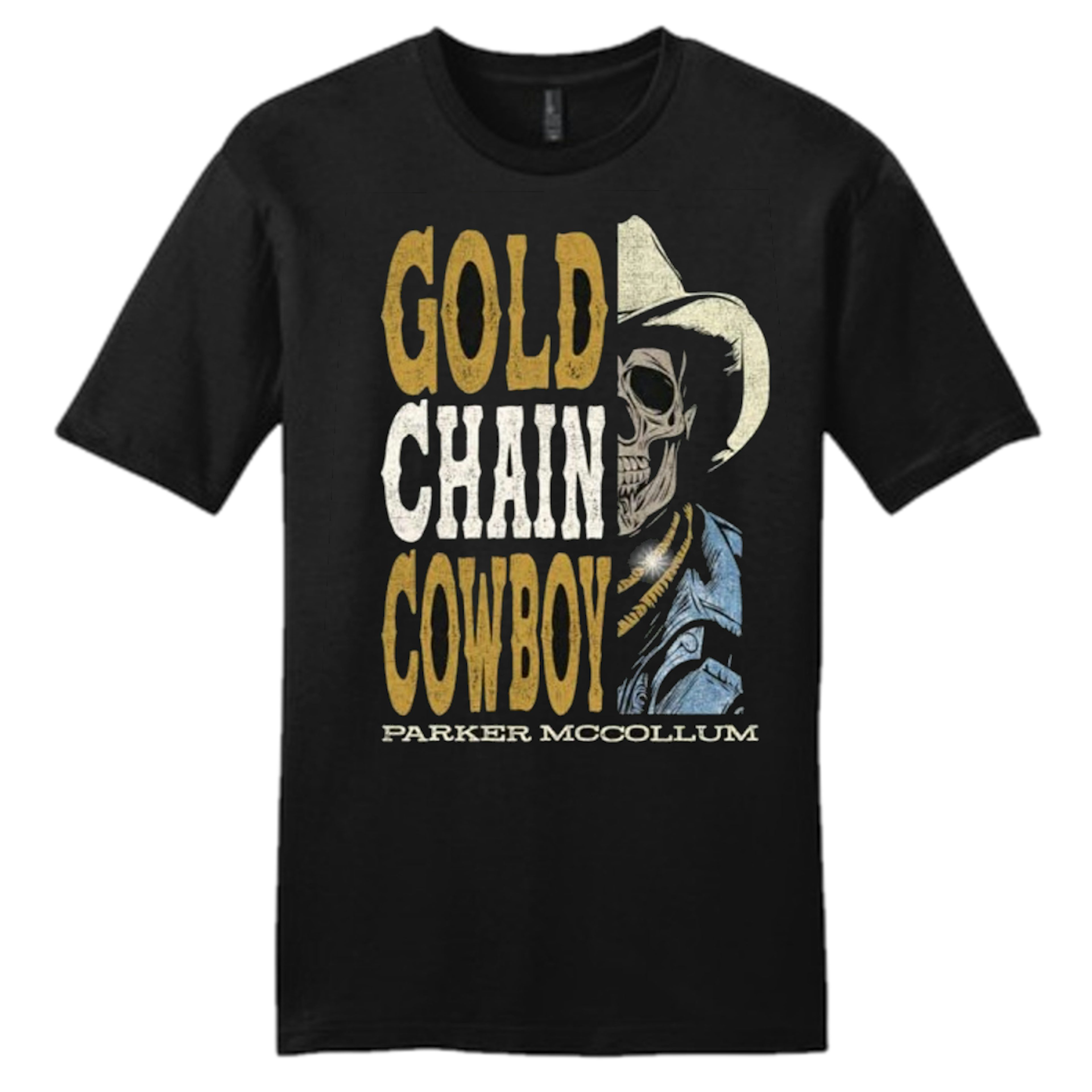 Parker McCollum Gold Chain Cowboy Skull Tee