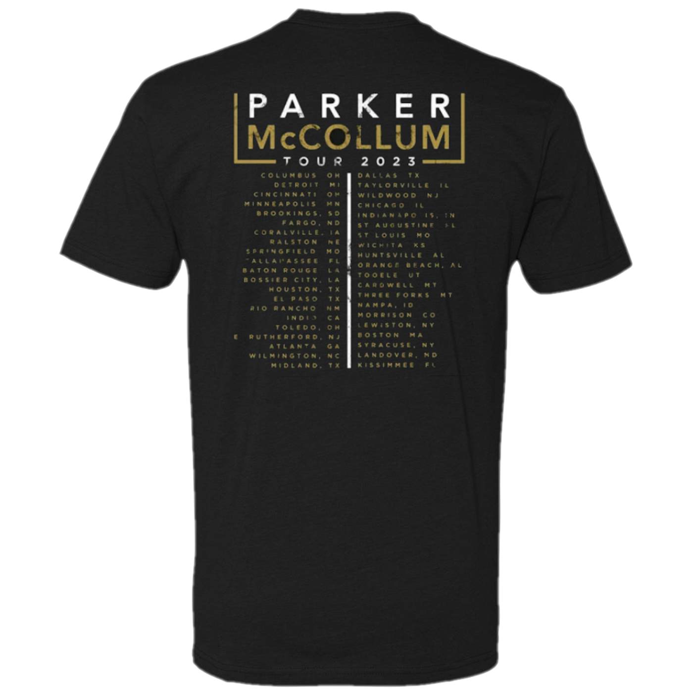 Parker McCollum 2023 Gold Chain Cowboy Tour Tee