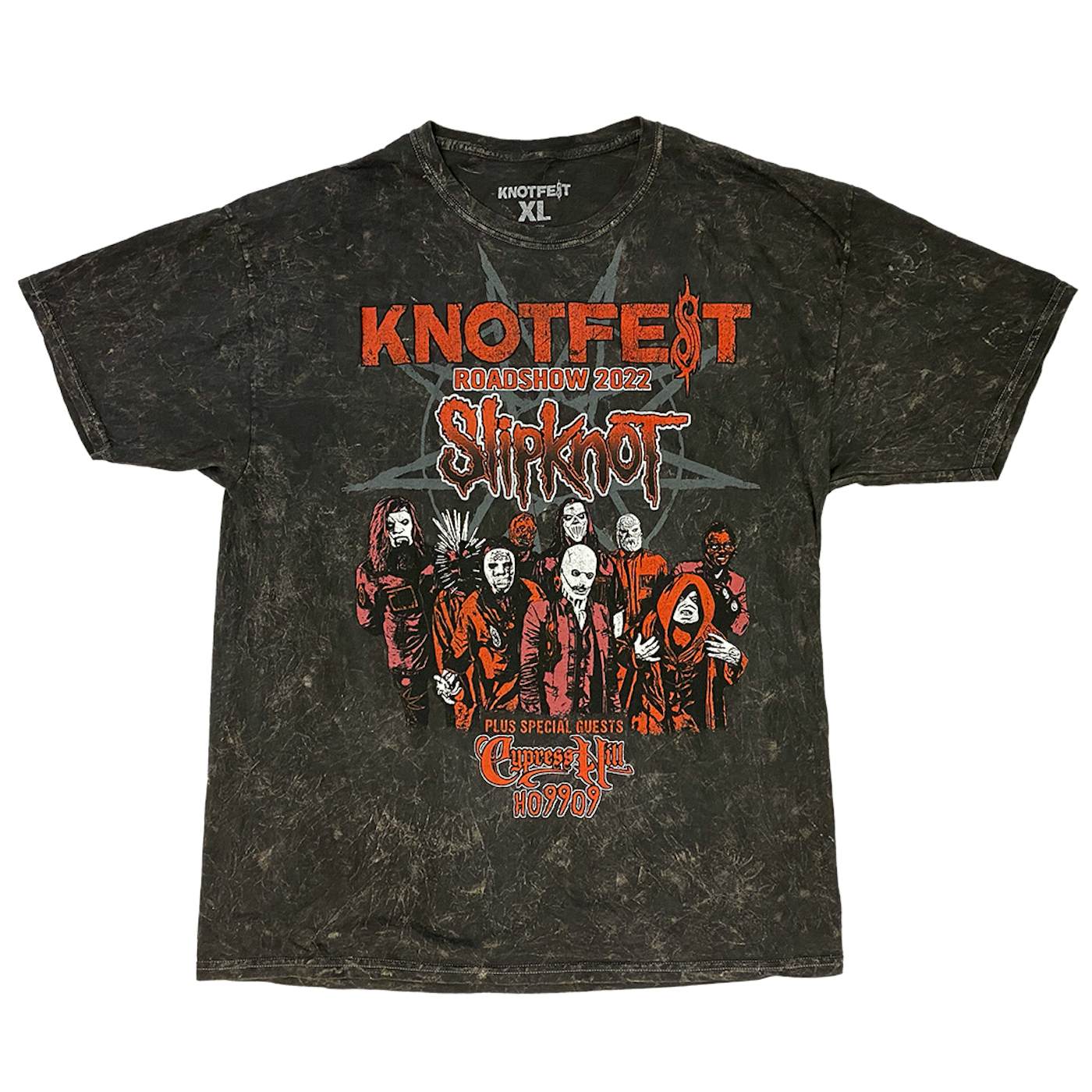 Slipknot Knotfest Leg 2 Tour T-Shirt in Vintage Grey