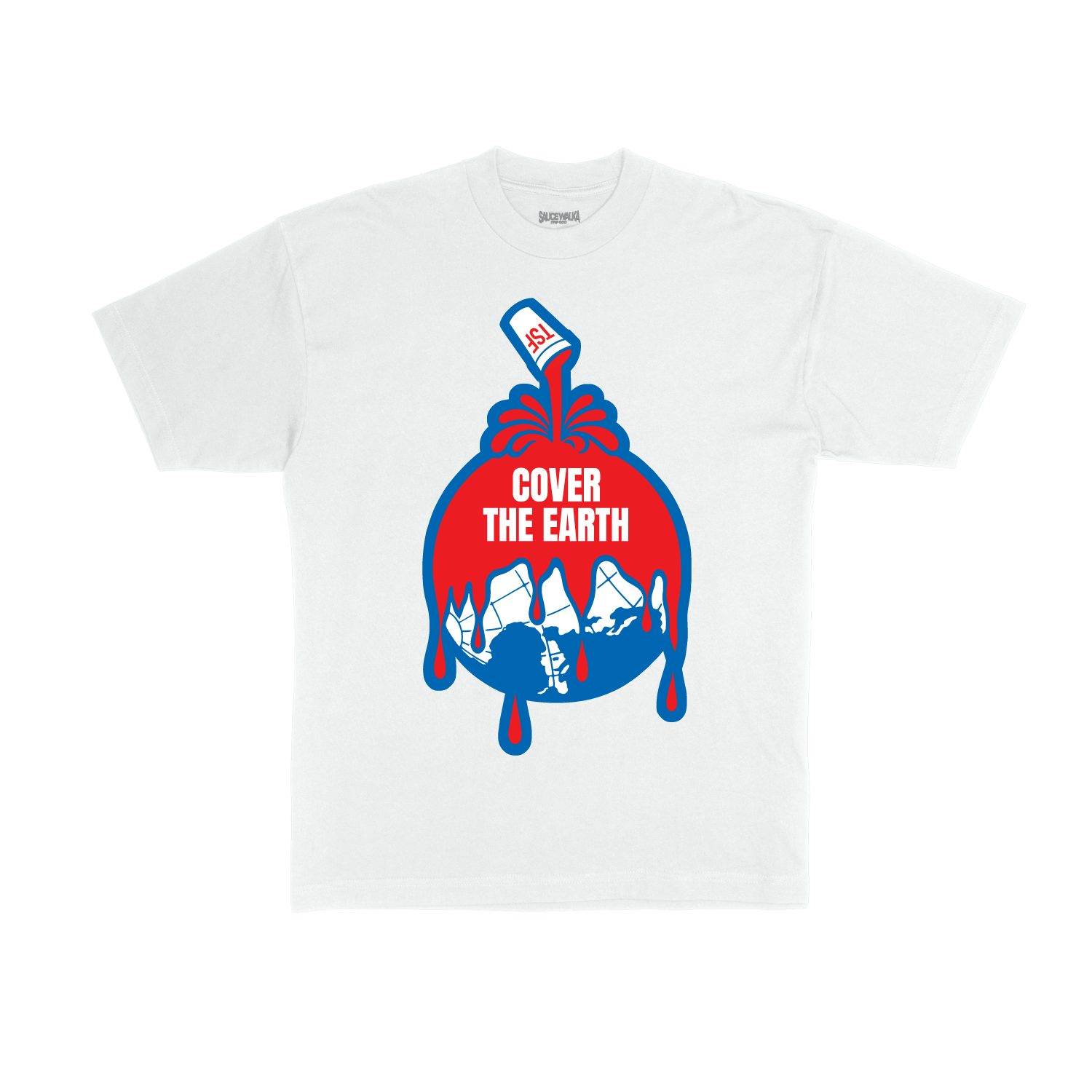 Sauce Walka Cover The Earth Tee (White)