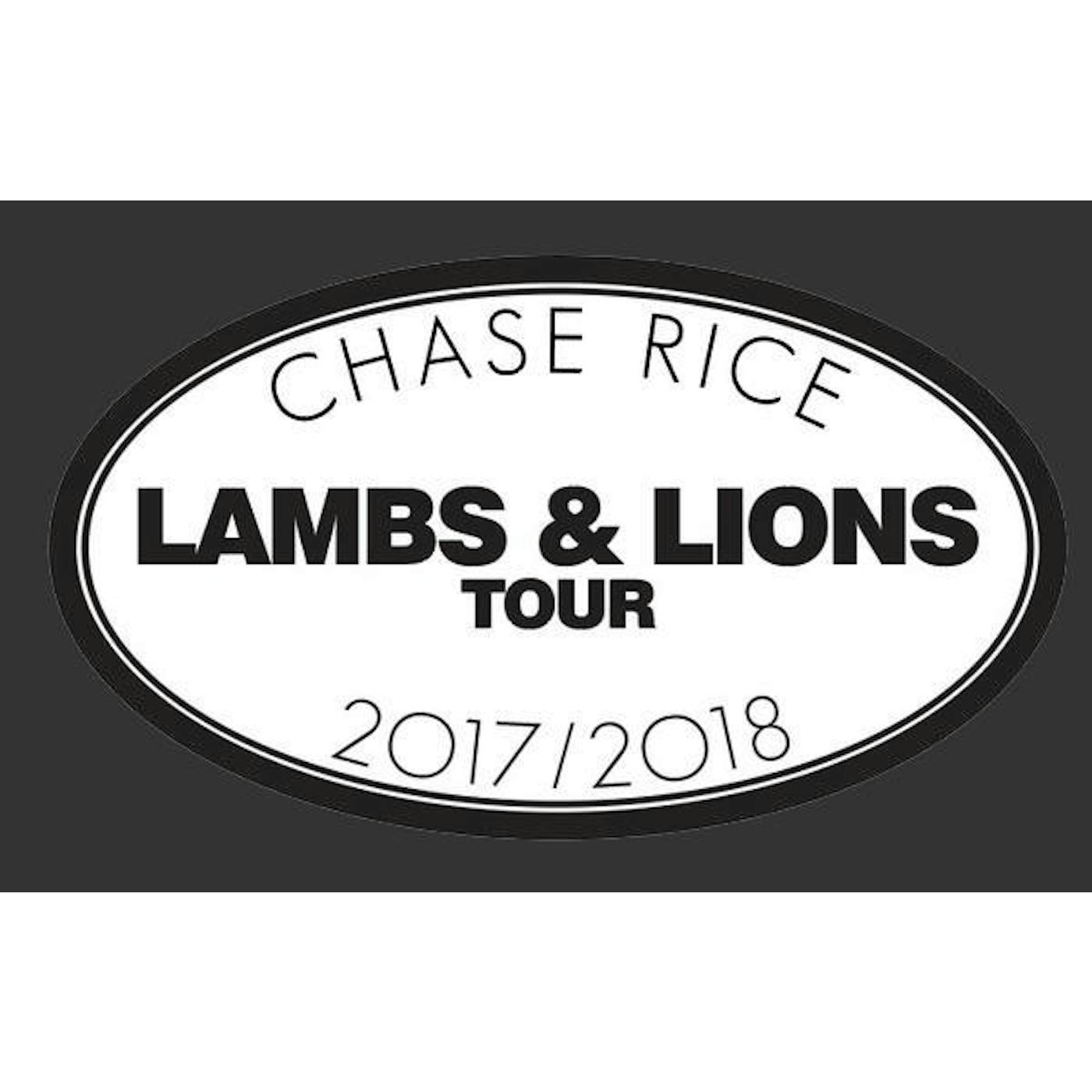 Chase Rice Lambs & Lions Tour Sticker
