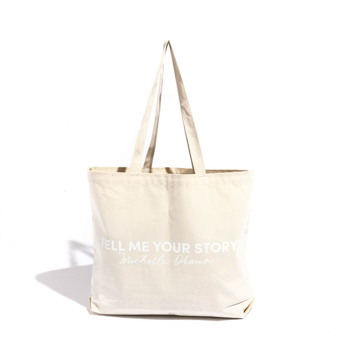 Michelle Obama Tell Me Your Story Tote Bag